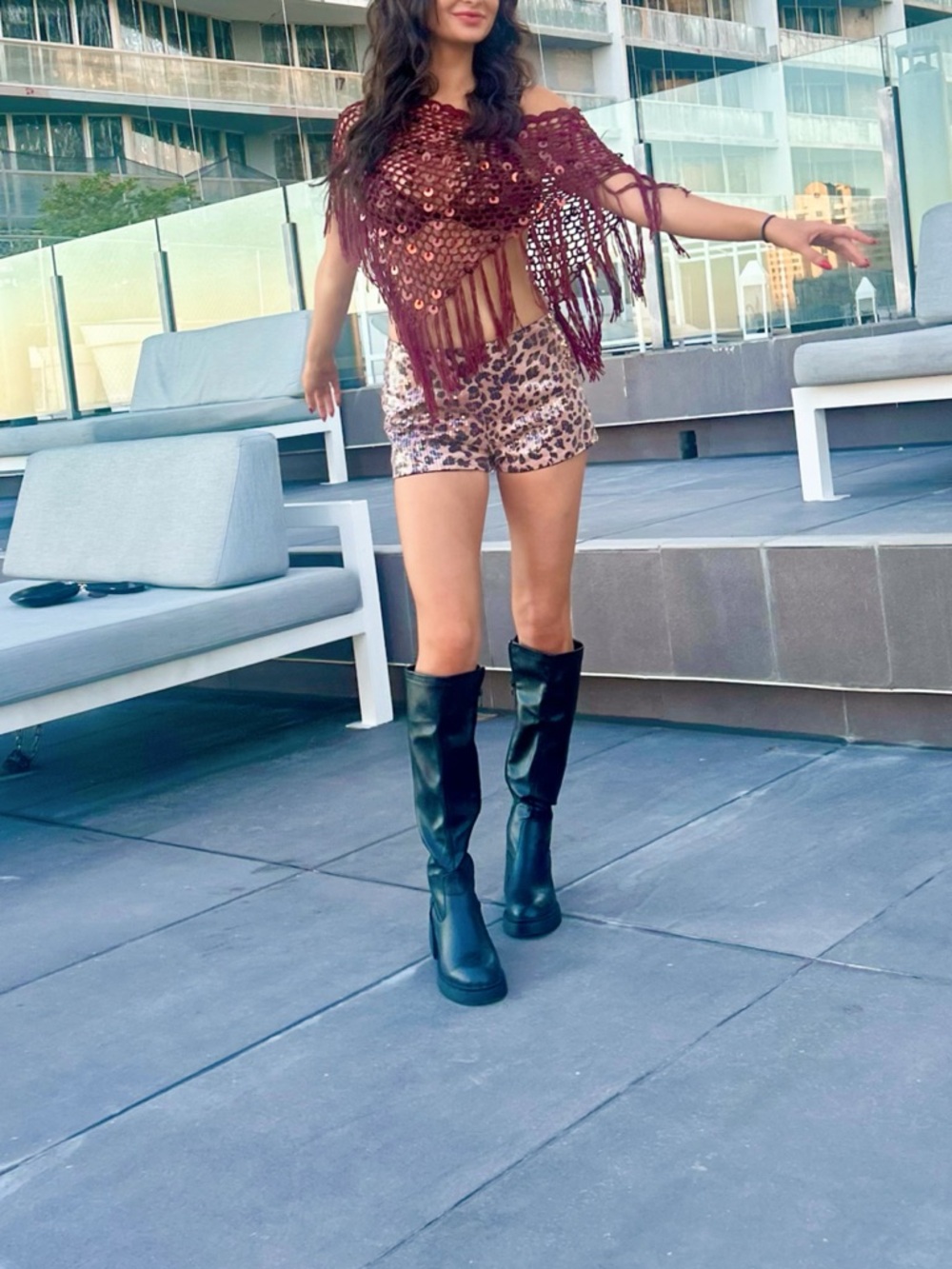 Dolls Kill Maximum Vixen Leopard Print Booty Shorts M